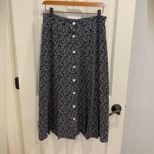 Vintage Austin Reed Floral A-Line Skirt Size 10